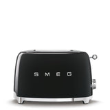 SMEG 2 Slice Toaster with 6 Presets and Defrost Function and Removable Crumb Tray TSF01RDUS, RED