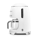 Smeg 50's Retro Style Aesthetic Drip Coffee Machine with 10 Cup Glass Carafe, Auto Start Feature, Keep Warm Plate, and Two Coffee Strength Settings (Red)