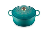 Le Creuset Enameled Cast Iron Signature Round Dutch Oven, 7.25 qt., Cerise