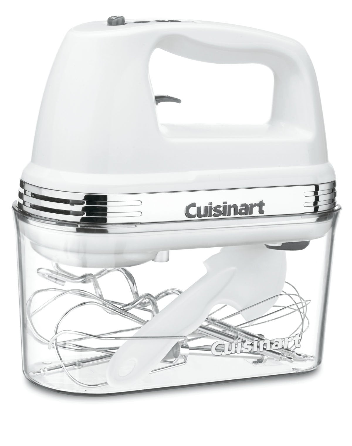 Cuisinart Power Advantage Plus 9-Speed Hand Mixer, 220W Motor, Electric Mixer with Dishwasher-Safe Beaters, Storage Case, HM-90BCS, Brushed Chrome