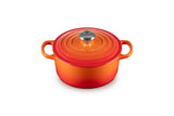 Le Creuset Enameled Cast Iron Signature Round Dutch Oven, 7.25 qt., Cerise