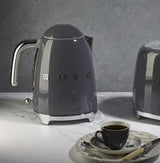 SMEG 50's Retro Style 7 Cup Electric Water Kettle with Automatic Shutoff, Removable Base, and Water Indicator, KLF03CHMUS, Matte Campagne