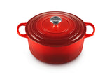 Le Creuset Enameled Cast Iron Signature Round Dutch Oven, 7.25 qt., Cerise