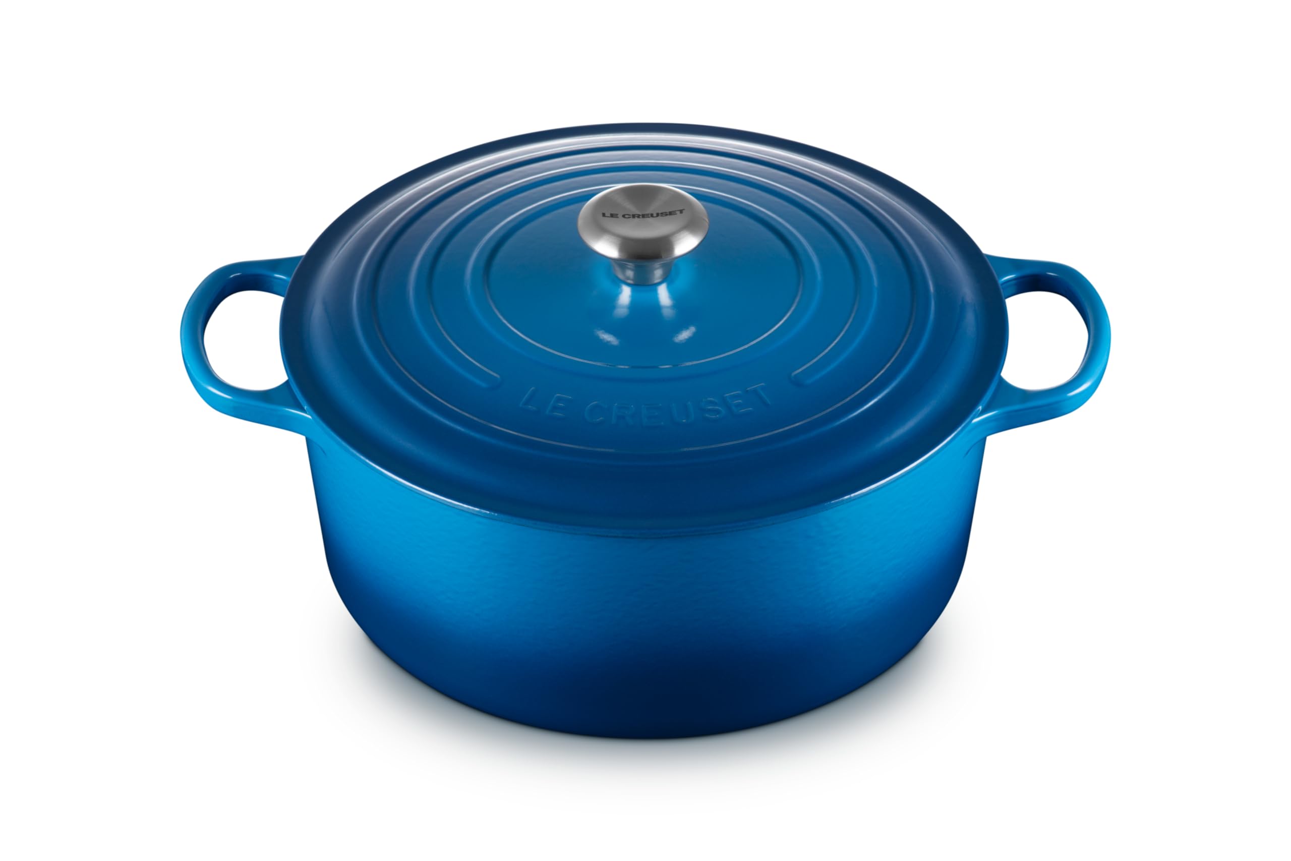 Le Creuset Enameled Cast Iron Signature Round Dutch Oven, 7.25 qt., Cerise
