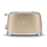 SMEG 2 Slice Toaster with 6 Presets and Defrost Function and Removable Crumb Tray TSF01RDUS, RED