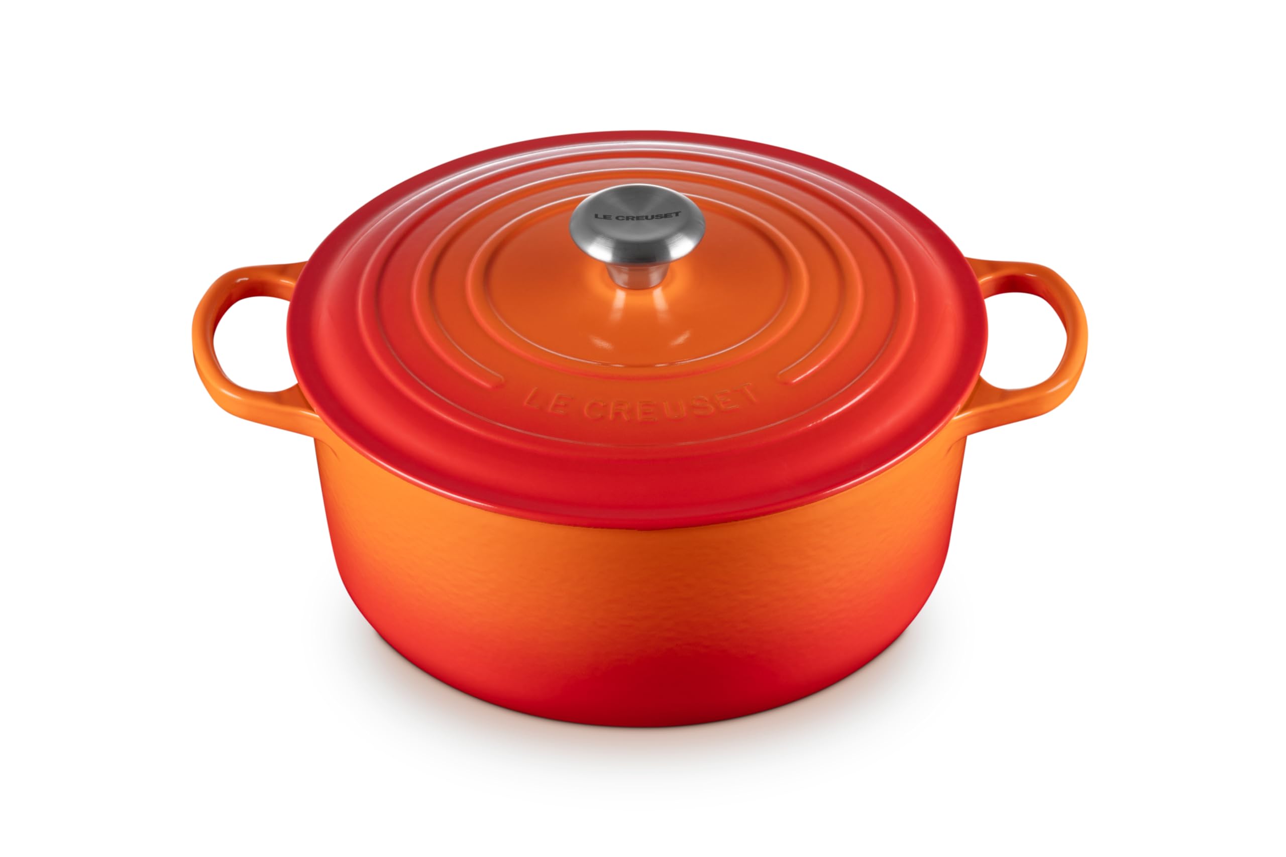 Le Creuset Enameled Cast Iron Signature Round Dutch Oven, 7.25 qt., Cerise