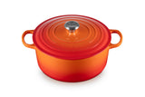 Le Creuset Enameled Cast Iron Signature Round Dutch Oven, 7.25 qt., Cerise