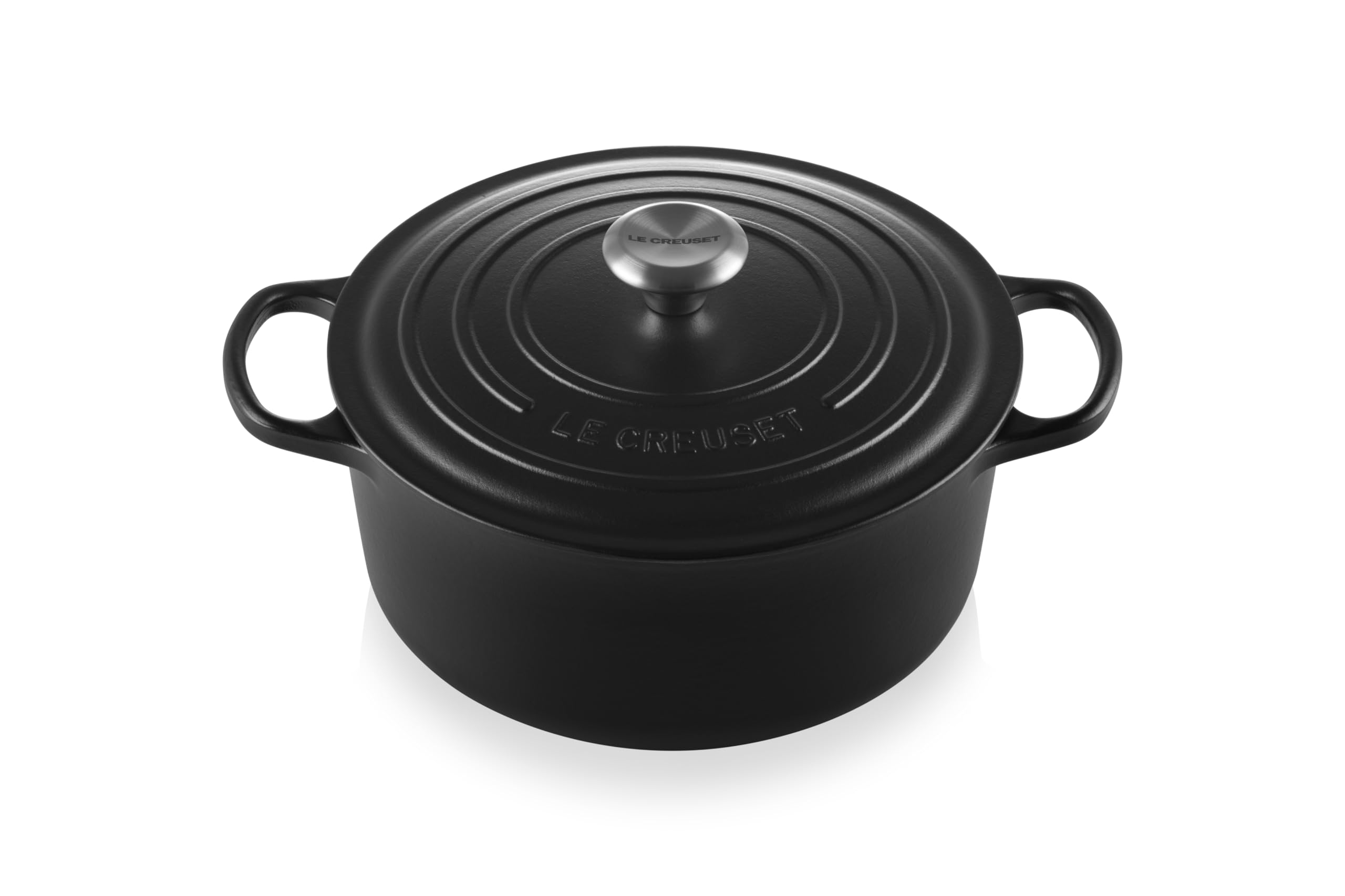 Le Creuset Enameled Cast Iron Signature Round Dutch Oven, 7.25 qt., Cerise