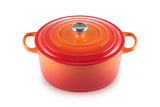 Le Creuset Enameled Cast Iron Signature Round Dutch Oven, 7.25 qt., Cerise