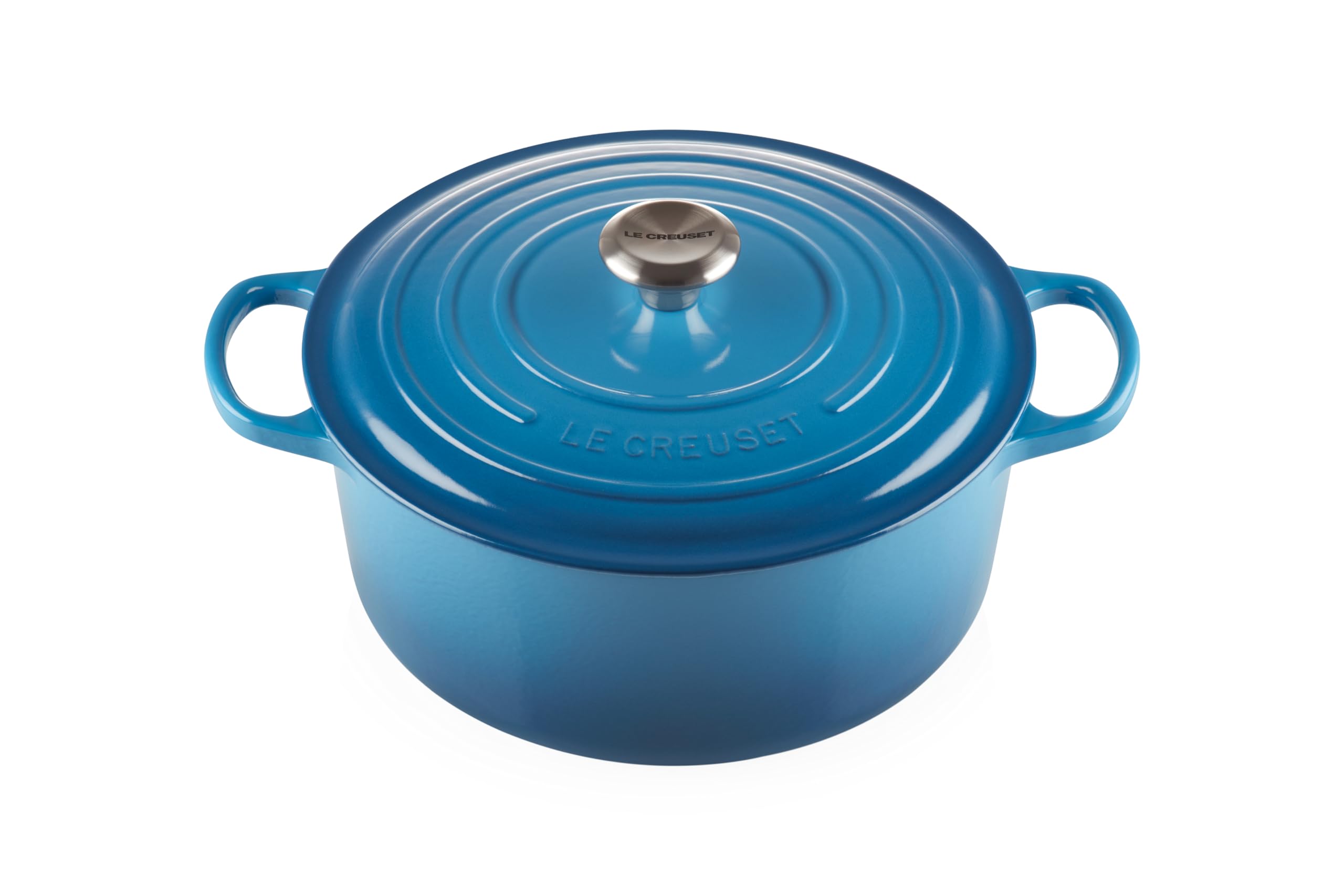 Le Creuset Enameled Cast Iron Signature Round Dutch Oven, 7.25 qt., Cerise
