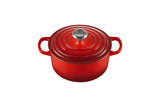 Le Creuset Enameled Cast Iron Signature Round Dutch Oven, 7.25 qt., Cerise