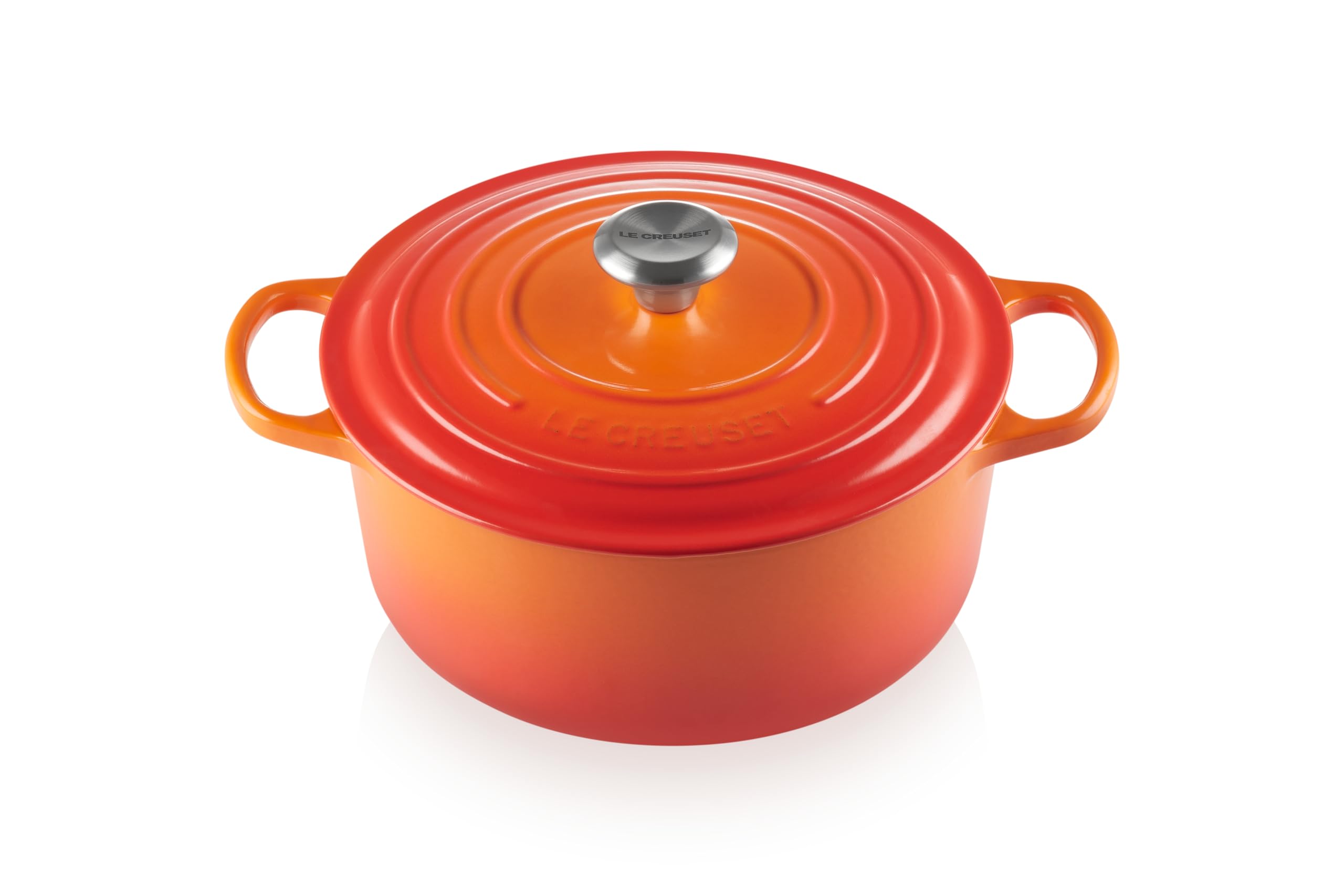 Le Creuset Enameled Cast Iron Signature Round Dutch Oven, 7.25 qt., Cerise