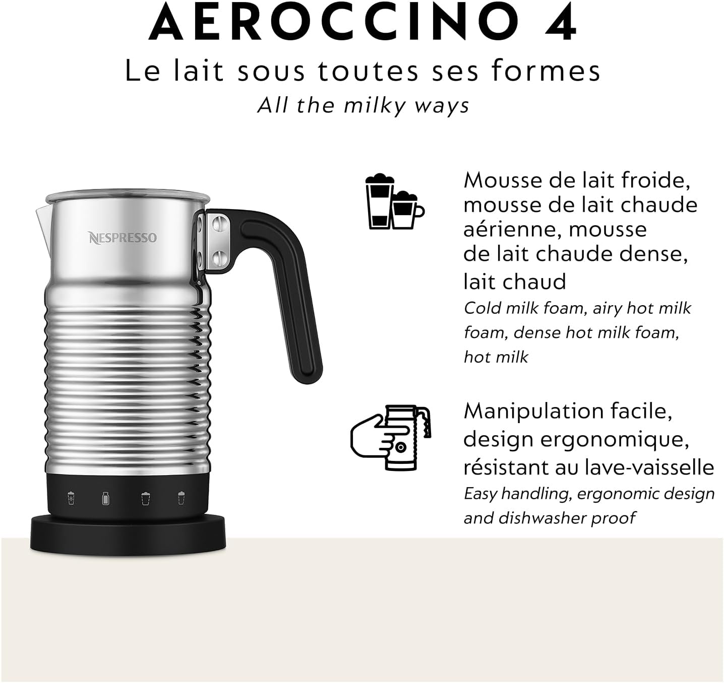 Nespresso Aeroccino 4 Milk Frother