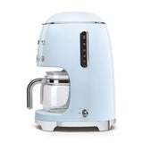 Smeg 50's Retro Style Aesthetic Drip Coffee Machine with 10 Cup Glass Carafe, Auto Start Feature, Keep Warm Plate, and Two Coffee Strength Settings (Red)