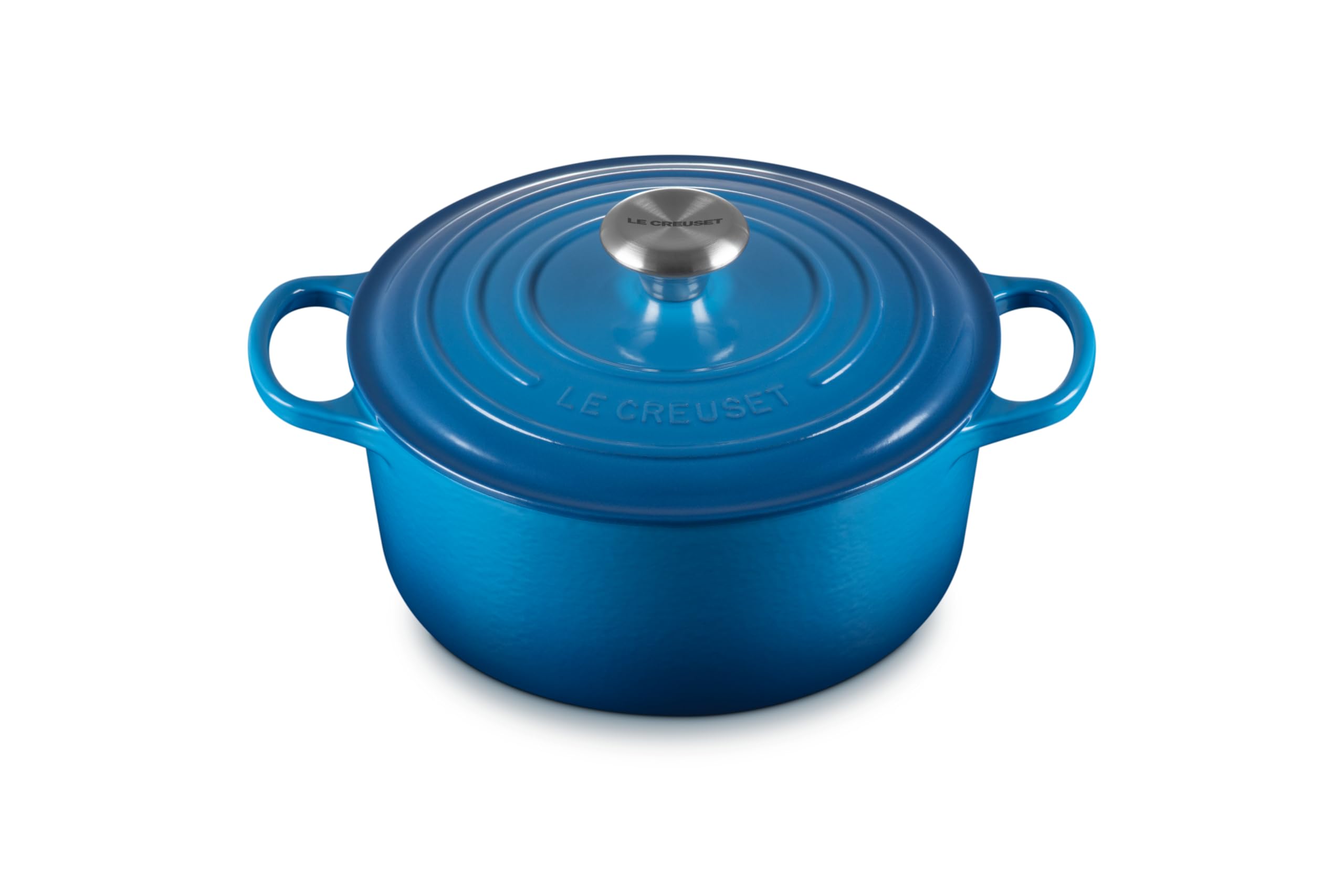 Le Creuset Enameled Cast Iron Signature Round Dutch Oven, 7.25 qt., Cerise