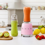 SMEG 50's Retro Style Personal Blender with Backlit Knob and Two 600 ML BPA Free bottles