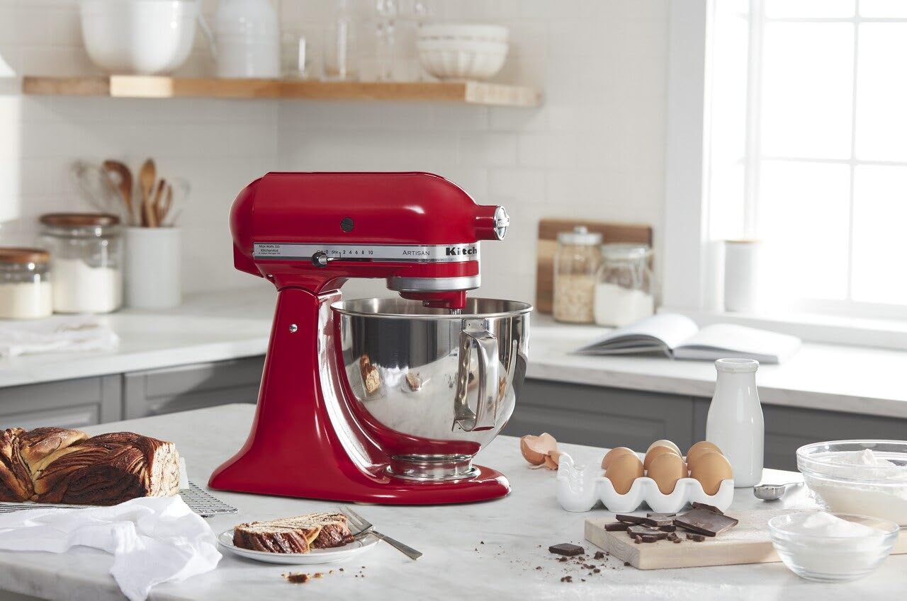 KitchenAid Artisan Series 5 Quart Tilt Head Stand Mixer with Pouring Shield KSM150PS, Milkshake