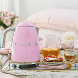 SMEG 50's Retro Style 7 Cup Electric Water Kettle with Automatic Shutoff, Removable Base, and Water Indicator, KLF03CHMUS, Matte Campagne