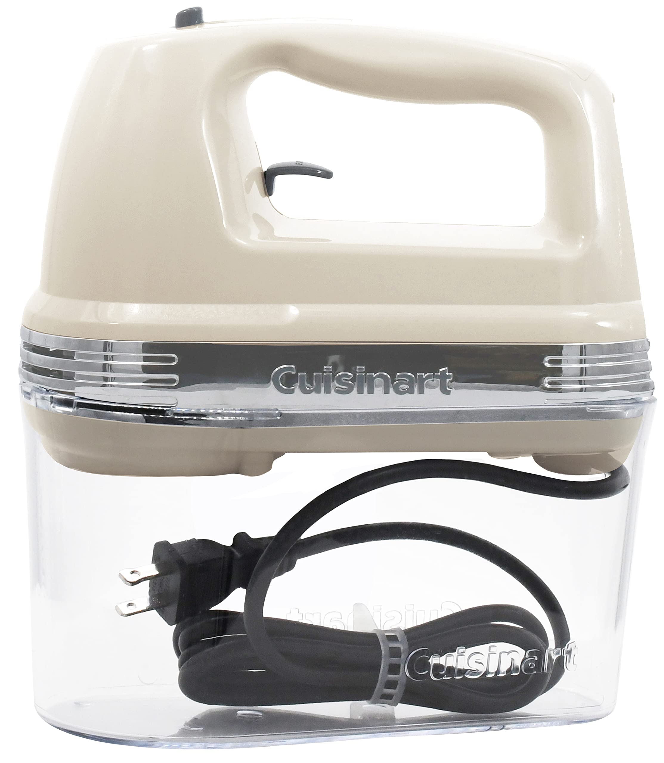 Cuisinart Power Advantage Plus 9-Speed Hand Mixer, 220W Motor, Electric Mixer with Dishwasher-Safe Beaters, Storage Case, HM-90BCS, Brushed Chrome