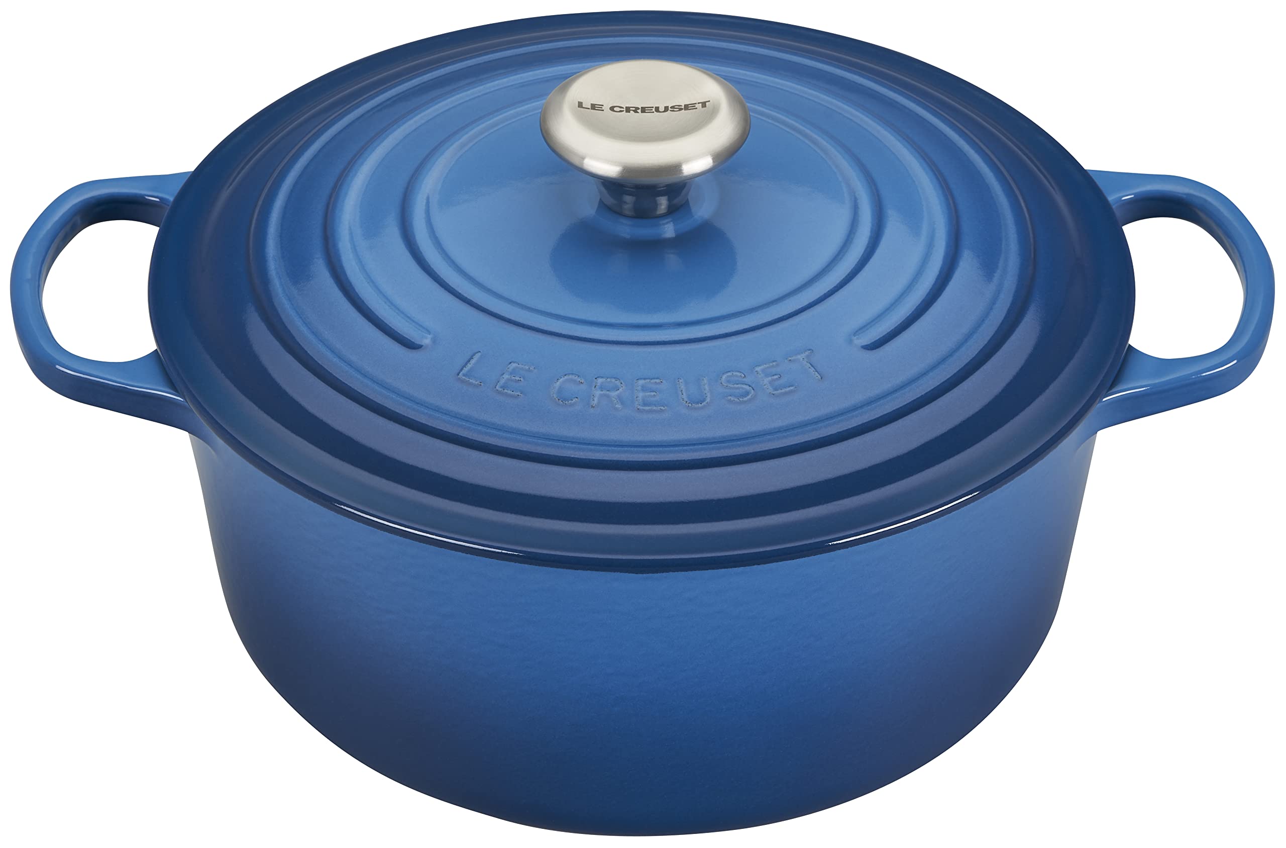 Le Creuset Enameled Cast Iron Signature Round Dutch Oven, 7.25 qt., Cerise