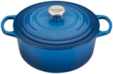 Le Creuset Enameled Cast Iron Signature Round Dutch Oven, 7.25 qt., Cerise