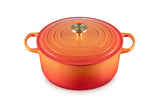 Le Creuset Enameled Cast Iron Signature Round Dutch Oven, 7.25 qt., Cerise