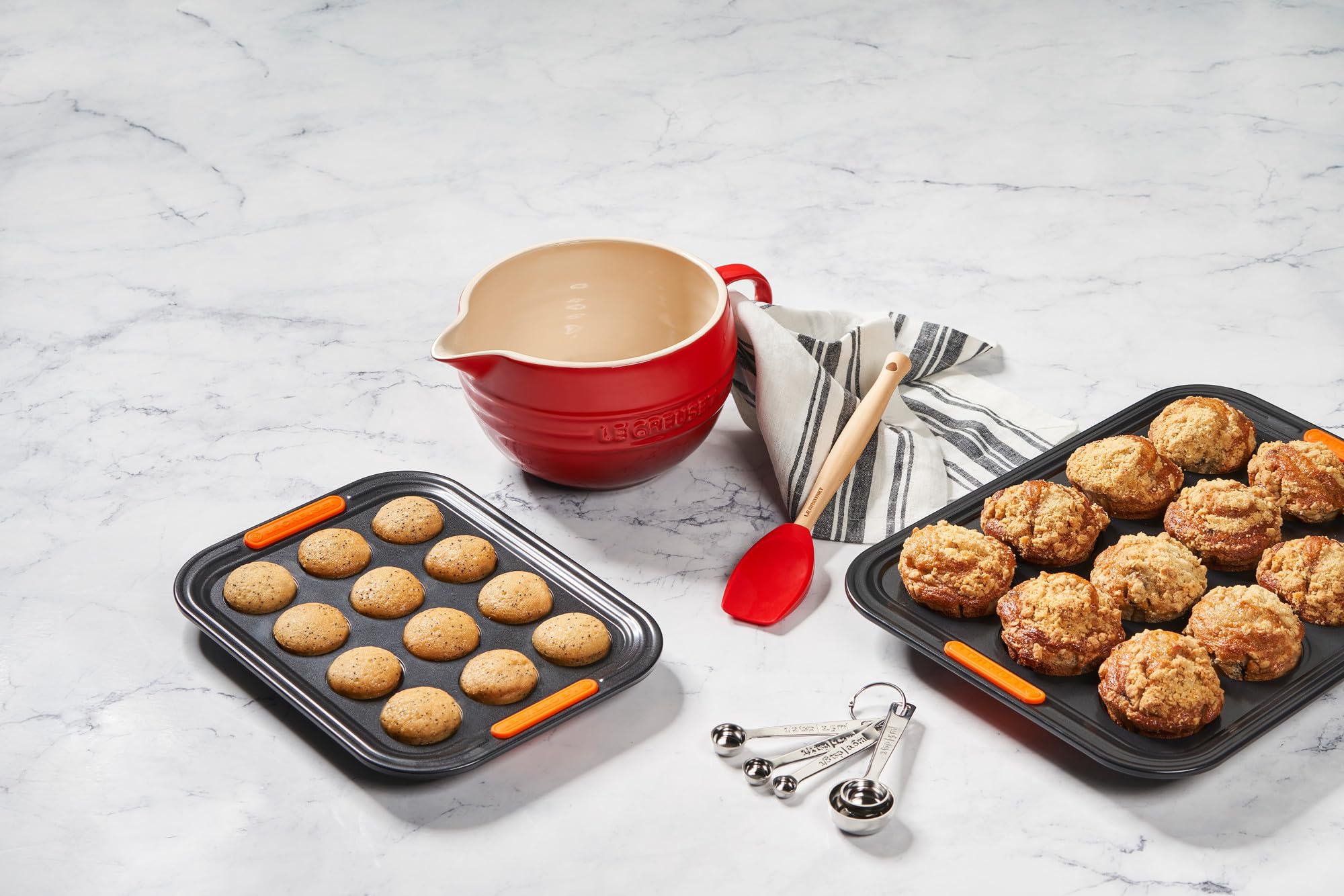 Le Creuset Stoneware Signature Batter Bowl, 3.25qt., White