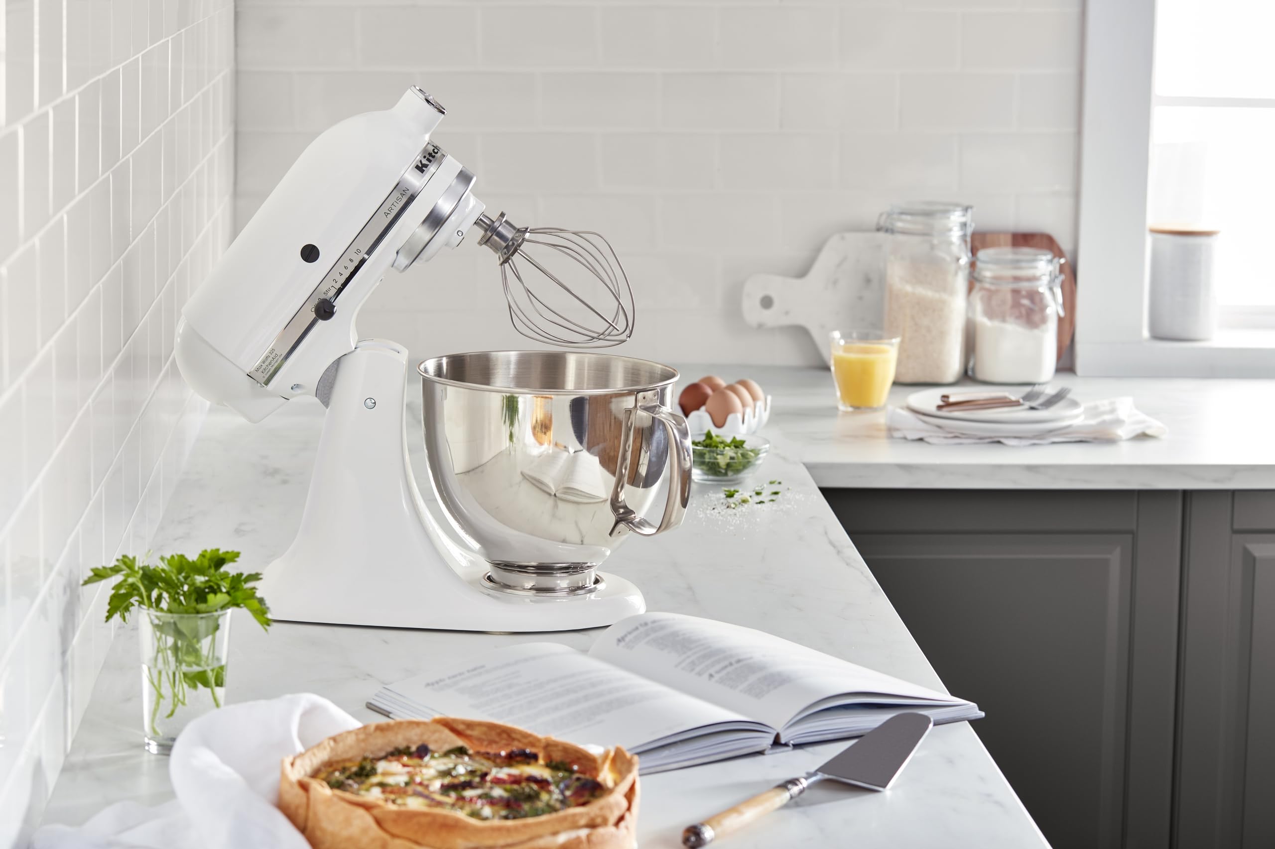 KitchenAid Artisan Series 5 Quart Tilt Head Stand Mixer with Pouring Shield KSM150PS, Milkshake