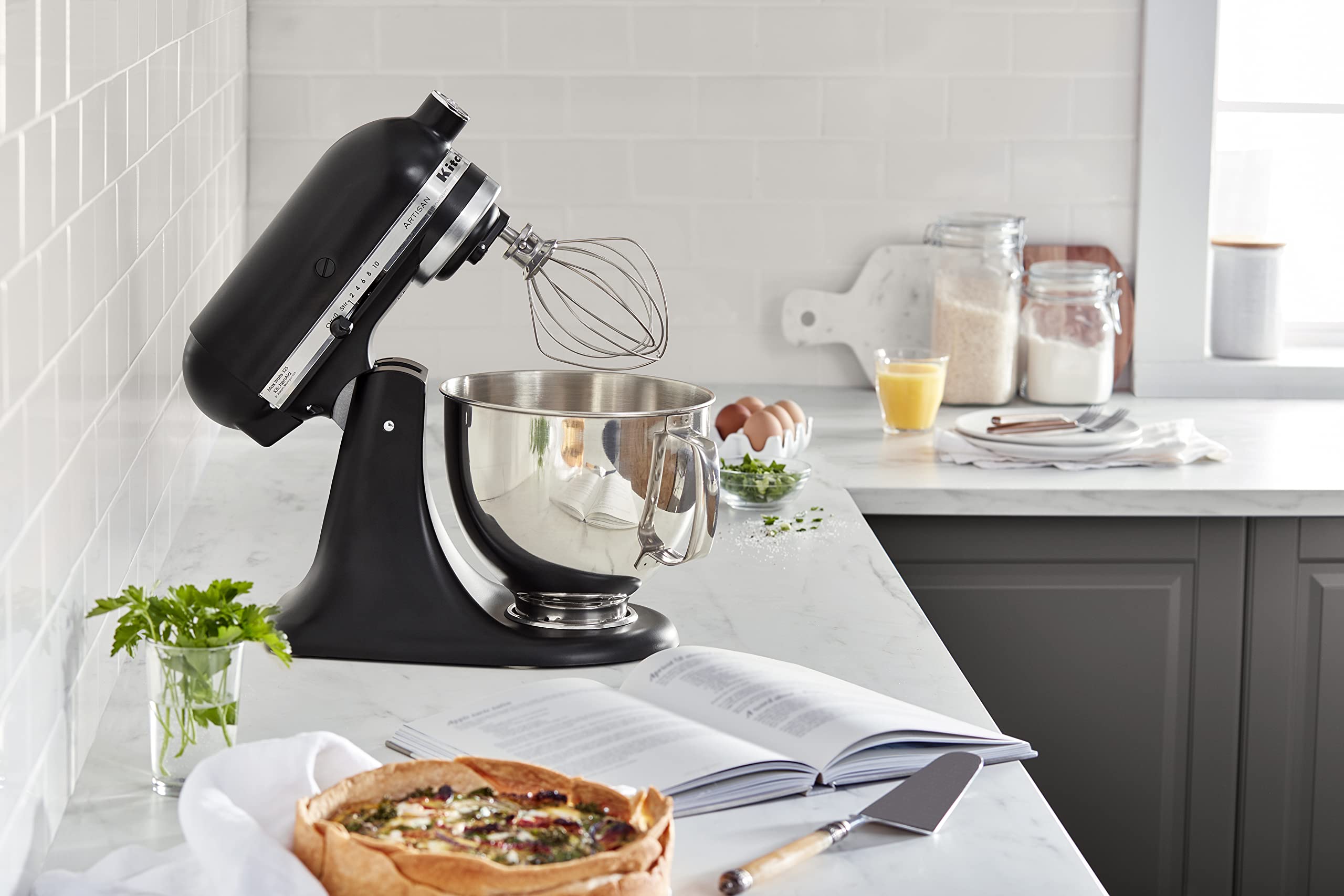 KitchenAid Artisan Series 5 Quart Tilt Head Stand Mixer with Pouring Shield KSM150PS, Milkshake