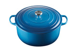 Le Creuset Enameled Cast Iron Signature Round Dutch Oven, 7.25 qt., Cerise