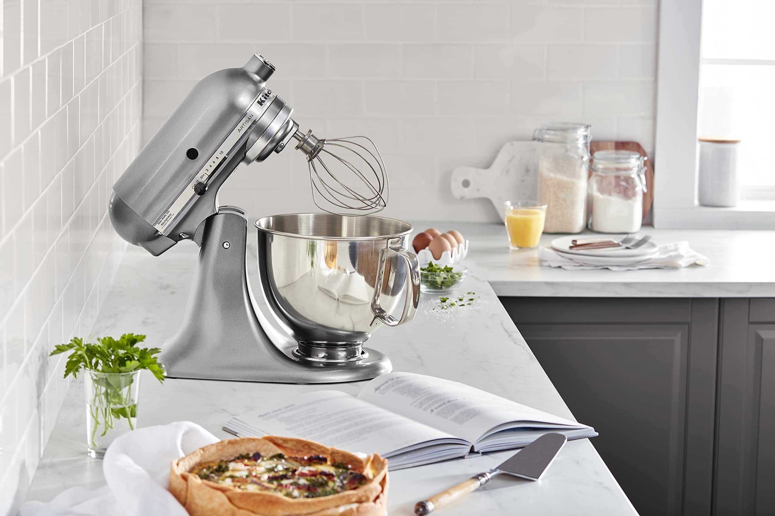 KitchenAid Artisan Series 5 Quart Tilt Head Stand Mixer with Pouring Shield KSM150PS, Milkshake