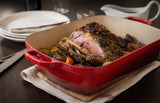 Le Creuset Enameled Cast Iron Signature Rectangular Roaster, 7 qt. (12.8" x 18.7"), Cerise