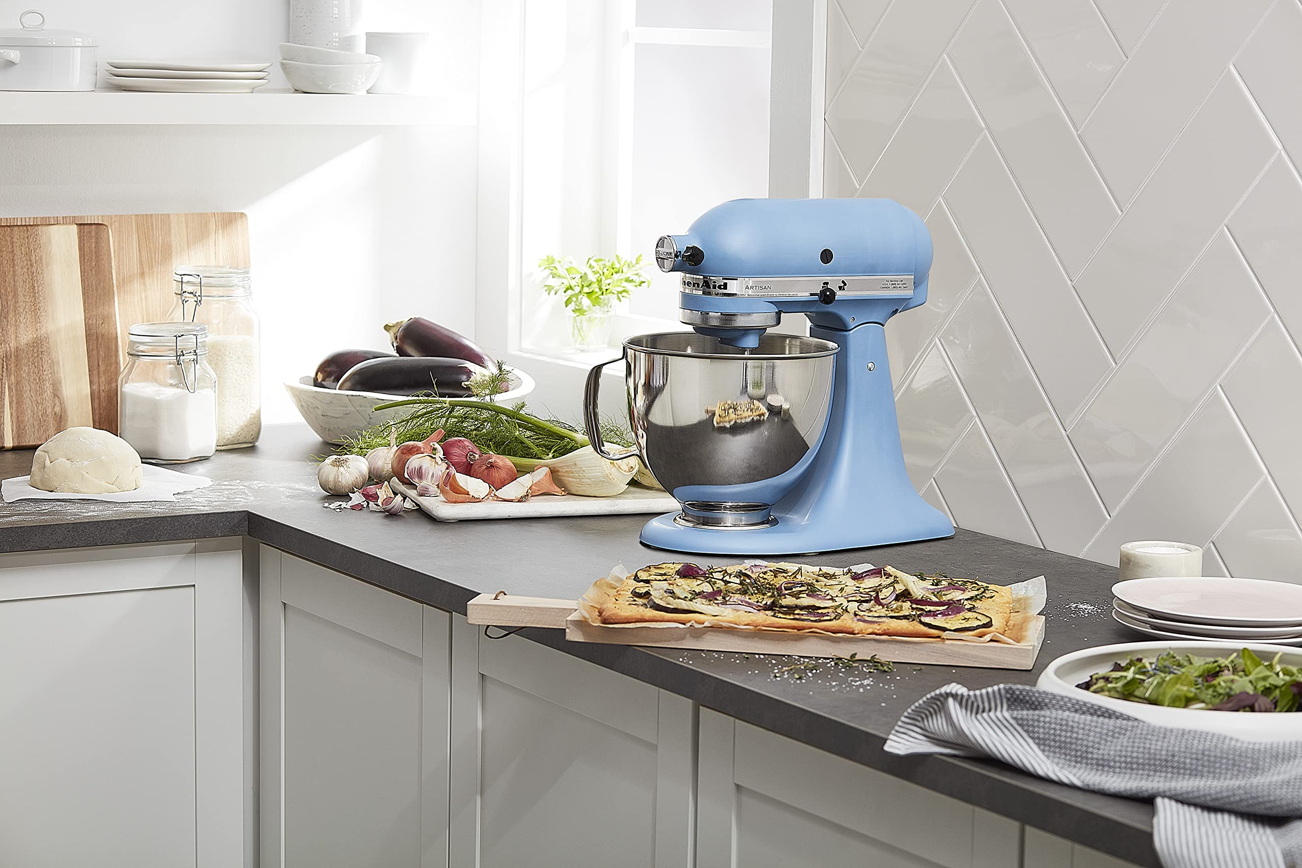 KitchenAid Artisan Series 5 Quart Tilt Head Stand Mixer with Pouring Shield KSM150PS, Milkshake