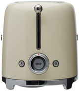 SMEG 2 Slice Toaster with 6 Presets and Defrost Function and Removable Crumb Tray TSF01RDUS, RED