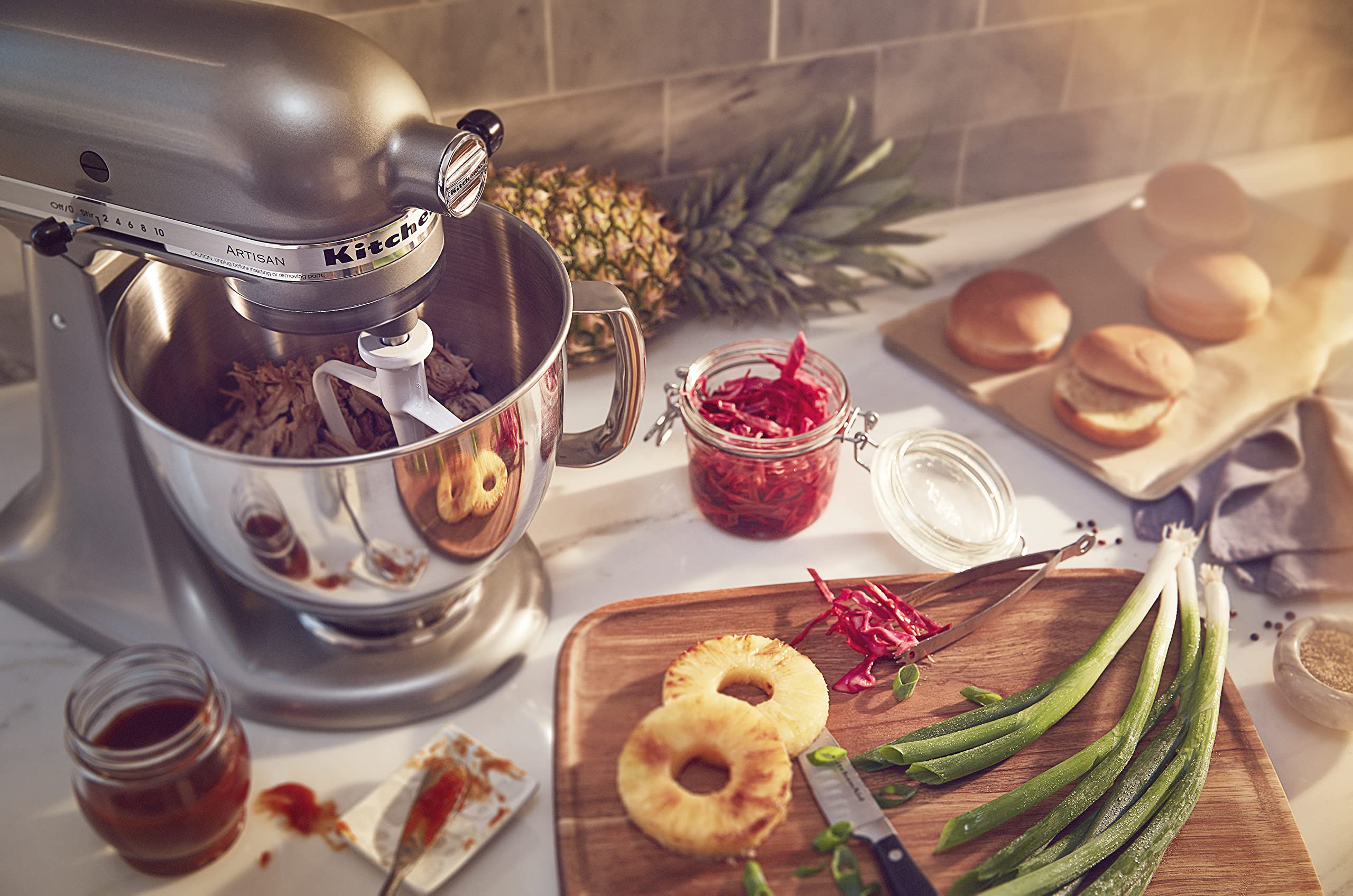 KitchenAid Artisan Series 5 Quart Tilt Head Stand Mixer with Pouring Shield KSM150PS, Milkshake