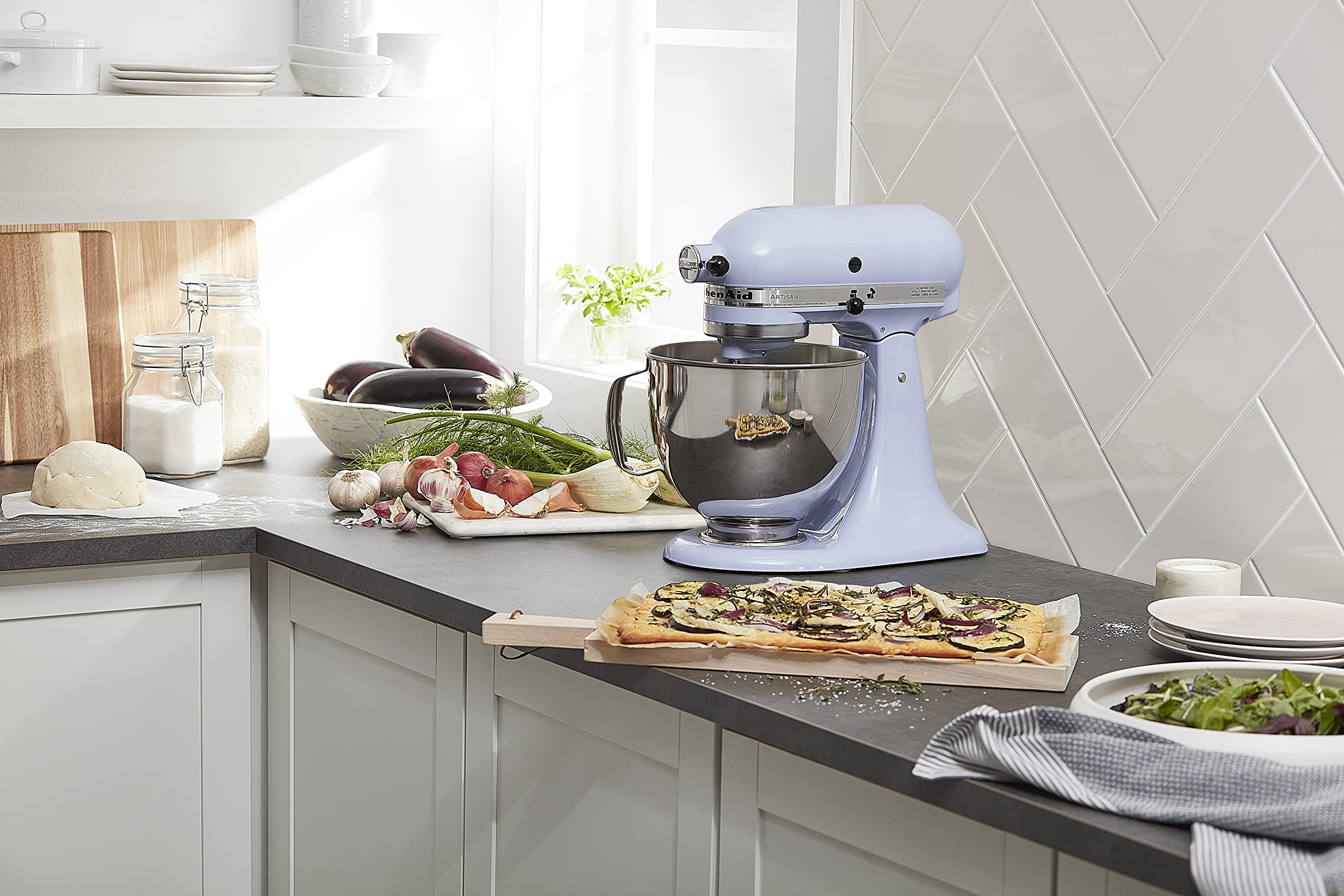 KitchenAid Artisan Series 5 Quart Tilt Head Stand Mixer with Pouring Shield KSM150PS, Milkshake