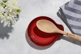 Le Creuset Signature Stoneware Spoon Rest, 6 Inches, Cerise