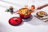 Le Creuset Enameled Cast Iron Signature Round Dutch Oven, 7.25 qt., Cerise