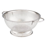 Tovolo Stainless Steel Colander With Looped Handles & Rimmed Footer, Rust-Resistant Pasta Strainer & Veggie Wash, Food Prep Strainer Basket, 2 Quart
