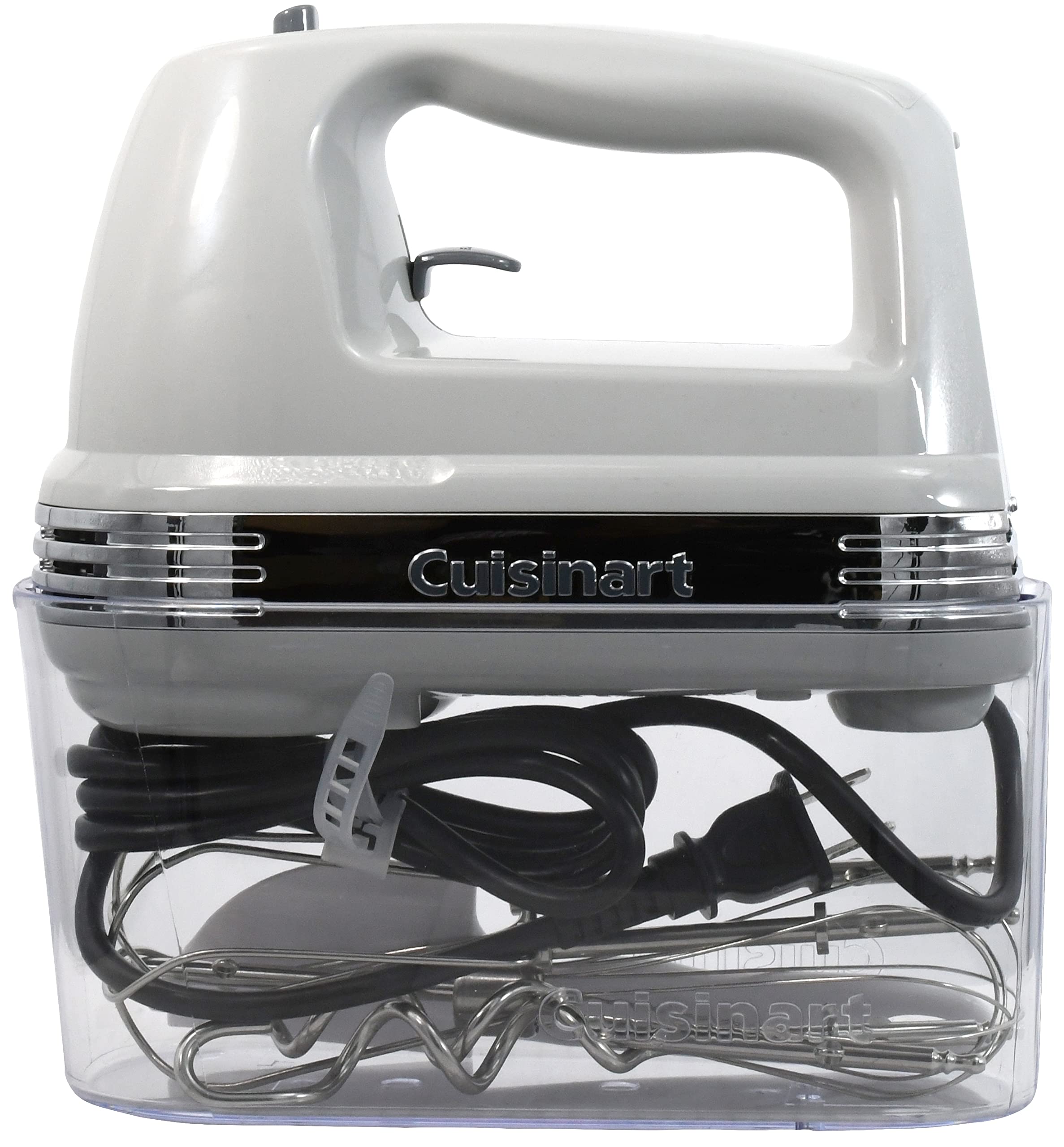 Cuisinart Power Advantage Plus 9-Speed Hand Mixer, 220W Motor, Electric Mixer with Dishwasher-Safe Beaters, Storage Case, HM-90BCS, Brushed Chrome