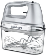 Cuisinart Power Advantage Plus 9-Speed Hand Mixer, 220W Motor, Electric Mixer with Dishwasher-Safe Beaters, Storage Case, HM-90BCS, Brushed Chrome