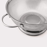 Tovolo Stainless Steel Colander With Looped Handles & Rimmed Footer, Rust-Resistant Pasta Strainer & Veggie Wash, Food Prep Strainer Basket, 2 Quart