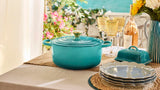 Le Creuset Enameled Cast Iron Signature Round Dutch Oven, 7.25 qt., Cerise